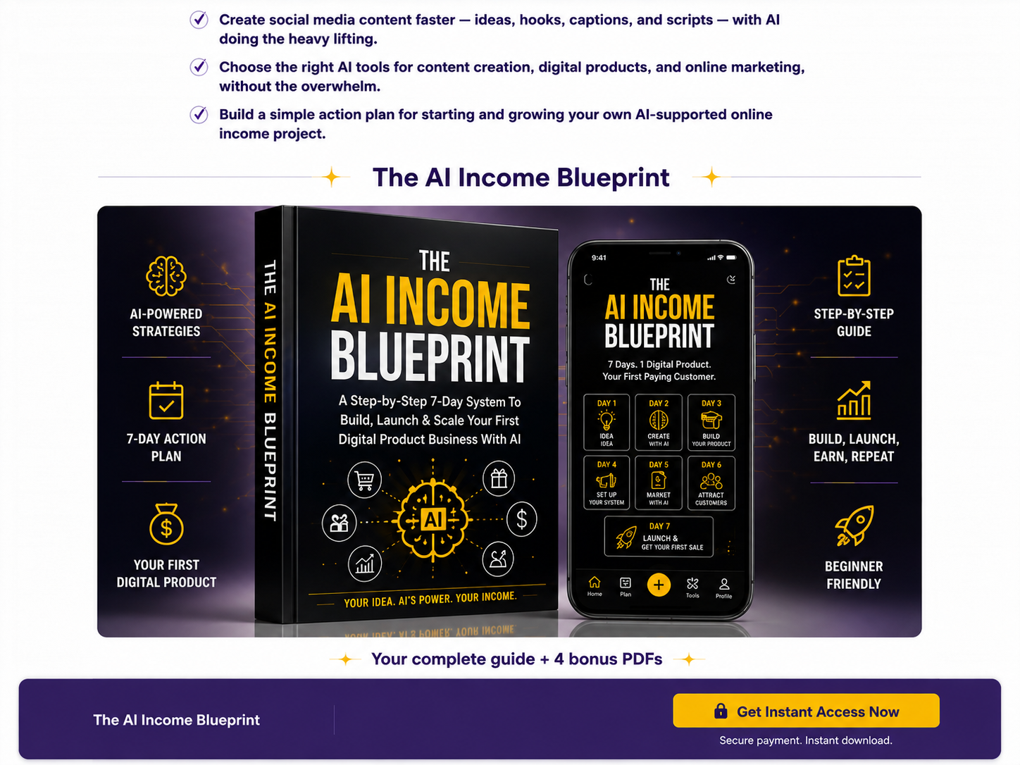 The AI Income Blueprint product cover